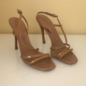 Alaia Sandals, Tan, Size 36.5